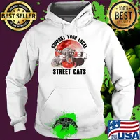 Support your local street cats sunset s Hoodie