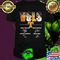 Tennessee volunteers vols players signatures shirt