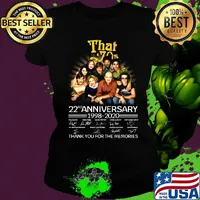 That 70s to mars 22rd anniversary 1998 2020 thank you for the memories signatures s Ladies tee