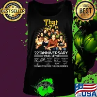That 70s to mars 22rd anniversary 1998 2020 thank you for the memories signatures s Tank top