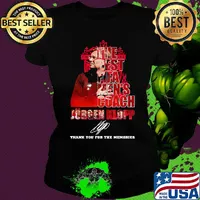 The best fifa men's coach jurgen klopp thank you for the memories signature s Ladies tee