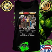 The big bang theory 13 years of release 2007 2020 thank you for the memories signatures s Tank top