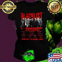 The blacklist movie 07th anniversary 2013 2020 thank you for the memories signatures s Ladies tee
