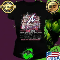 The braves 150 years of 1871 2021 thank you for the memories signatures s Ladies tee