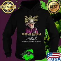 The charlie daniels band 1936 2020 thank you for the memories signature stars s Hoodie