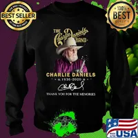 The charlie daniels band 1936 2020 thank you for the memories signature stars s Sweater