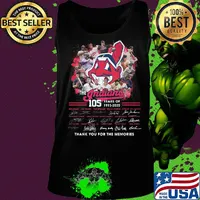 The cleveland indians 105 years of 1915 2020 thank you for the memories signatures s Tank top