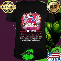 The cleveland indians 105th anniversary 1915 2020 thank you for the memories signatures shirt