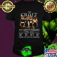 The craft 25th anniversary 1996 2020 thank you for the memories signatures shirt