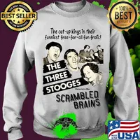 The cut-up kings in their funniest free-for-all fun frolic the three stooges scrambled brains s Sweater