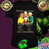 The golden girls 35th anniversary 1985 2020 thank you for the memories signatures shirt