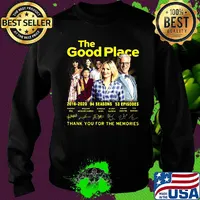 The good place 2016 2020 04 seasons 53 episodes thank you for the memories signatures s Sweater