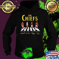 The kansas city chiefs football team abbey road signatures s Hoodie