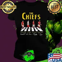 The kansas city chiefs football team abbey road signatures s Ladies tee