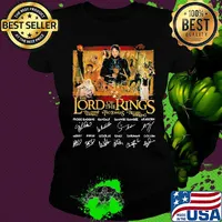 The lord of the rings movie characters signatures s Ladies tee