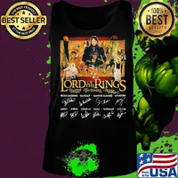 The lord of the rings movie characters signatures s Tank top
