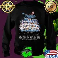 The los angeles dodgers 62nd anniversary 1958 2020 thank you for the memories signatures s Sweater