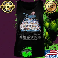The los angeles dodgers 62nd anniversary 1958 2020 thank you for the memories signatures s Tank top