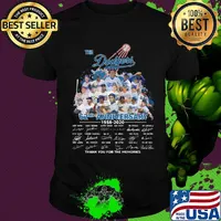 The los angeles dodgers 62nd anniversary 1958 2020 thank you for the memories signatures shirt