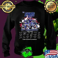 The new york giants 95th anniversary 1925 2020 thank you for the memories signnatures s Sweater