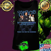 The office 15th anniversary 2005 2020 thank you for the memories signatures black s Tank top