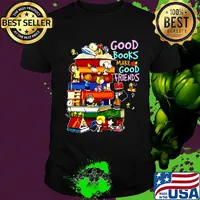 The peanuts good books make good friends shirt