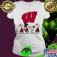 The peanuts wisconsin-madison hockey s Ladies tee