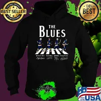 The st. louis blue hockey team abbey road signatures s Hoodie