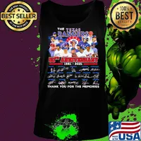 The texas rangers 60th anniversary 1961 2020 thank you for the memories signatures s Tank top