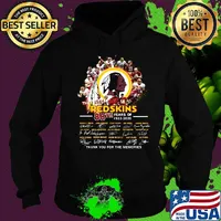 The washington redskins team 88th anniversary 1932 2020 thank you for the memories signatures s Hoodie