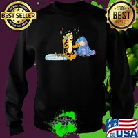 Tigger Eeyore listen music s Sweater