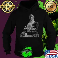Today in 1873 susan b anthony was fined 100 for trying to vote she never paid a cent s Hoodie