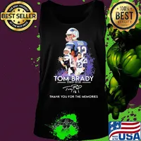 Tom brady 200 2020 new england patriots football thank you for the memories signatures s Tank top