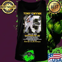 Tony gwynn 19 hall of fame san diego padres 1982 2001 thank you for the memories s Tank top