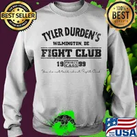 Tyler durden's wilmington de fight club 19 99 project caos you'll not tall about fight club s Sweater