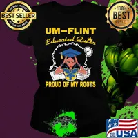 UM Flint educated queen proud of my roots s Ladies tee