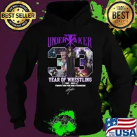 Undertaker 33 years of operation 1987 2020 thank you for the memories signature s Hoodie