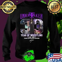 Undertaker 33 years of operation 1987 2020 thank you for the memories signature s Sweater