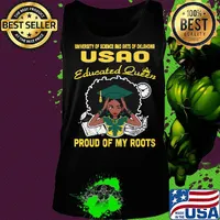 University of science and arts of oklahoma educated queen proud of my roots s Tank top