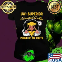 Uw Superior Educated Queen proud of my roots s Ladies tee