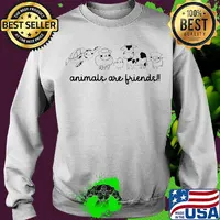 White animals are friends s Sweater