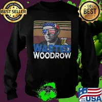 Woodrow wasted drunk america 4th of july independence day vintage retro s Sweater
