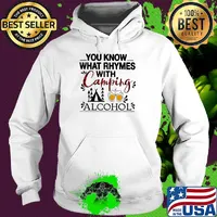 You know what rhymes with camping alcohol 2020 s Hoodie