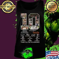 10 2009 2019 11 seasons 254 episodes modern family thank you for the memories signatures s Tank top