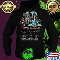 10 years of 2010 2020 alice in wonderland thank you for the memories signatures s Hoodie