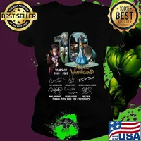 10 years of 2010 2020 alice in wonderland thank you for the memories signatures s Ladies tee