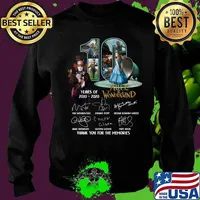 10 years of 2010 2020 alice in wonderland thank you for the memories signatures s Sweater