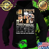 15 prison break years of 2005 2020 05 seasons 90 episodes thank you for the memories signatures s Hoodie