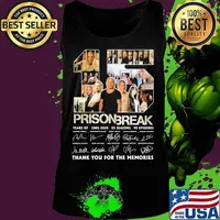 15 prison break years of 2005 2020 05 seasons 90 episodes thank you for the memories signatures s Tank top