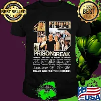 15 prison break years of 2005 2020 05 seasons 90 episodes thank you for the memories signatures shirt